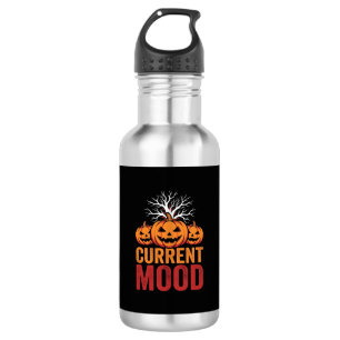 Halloween aktuelles Stimmung Kürbis Baum Design Edelstahlflasche