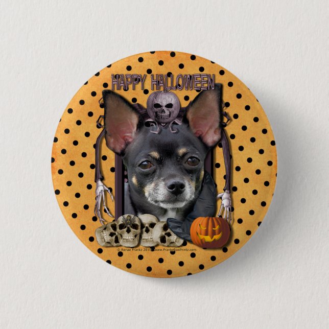 Halloween-Albtraum - Chihuahua - Isabella Button (Vorderseite)