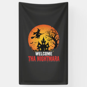 Halloween-Albtraum-Hexen-Spookhaus-Design Banner