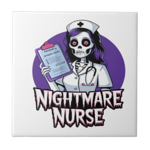 Halloween-Albtraum-Krankenschwester Classic T-Shir Fliese