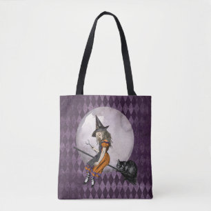 Halloween Alice im Wunderland Cheshire Cat Moon Tasche