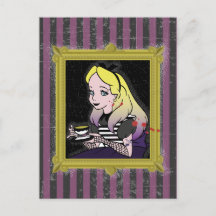 Halloween Alice im Wunderland Postkarte