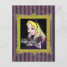 Halloween Alice im Wunderland Postkarte