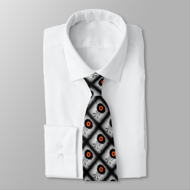 Halloween Alien Cyclops Tie Krawatte (Gebunden)