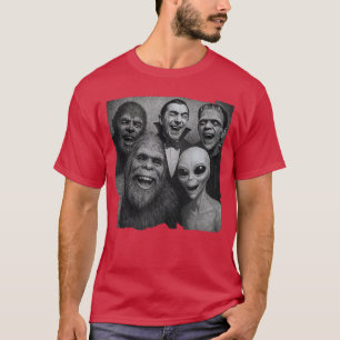 Halloween Alien Dracula Frankenstein Wolf Mann Sie T-Shirt