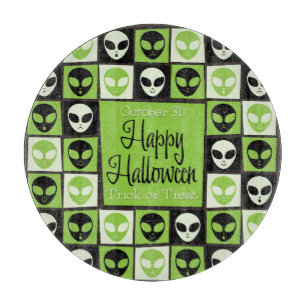 Halloween-Alien-Mosaik Schneidebrett