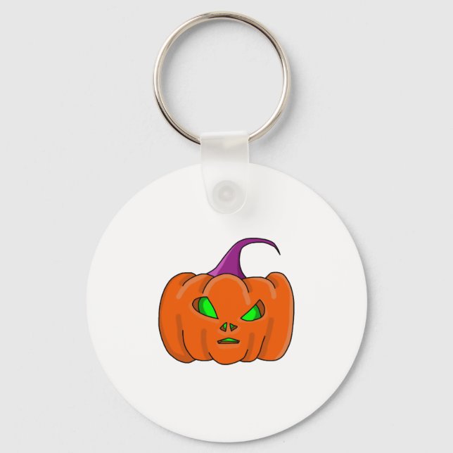 Halloween Alien Pumpkin Schlüsselanhänger (Vorderseite)