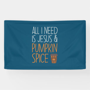 Halloween All I Need is Jesus And Pumpkin Birthday Banner