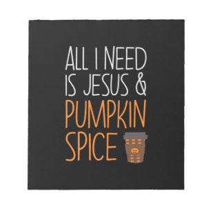 Halloween All I Need is Jesus And Pumpkin Birthday Notizblock