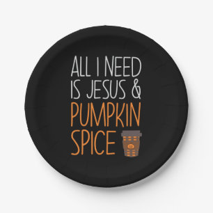Halloween All I Need is Jesus And Pumpkin Birthday Pappteller