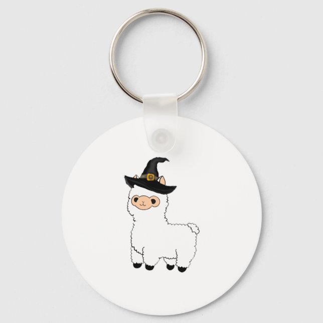 Halloween Alpaca Schlüsselanhänger (Vorderseite)