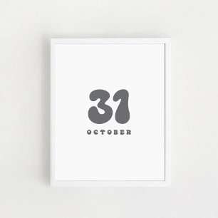 Halloween am 31. Oktober Poster