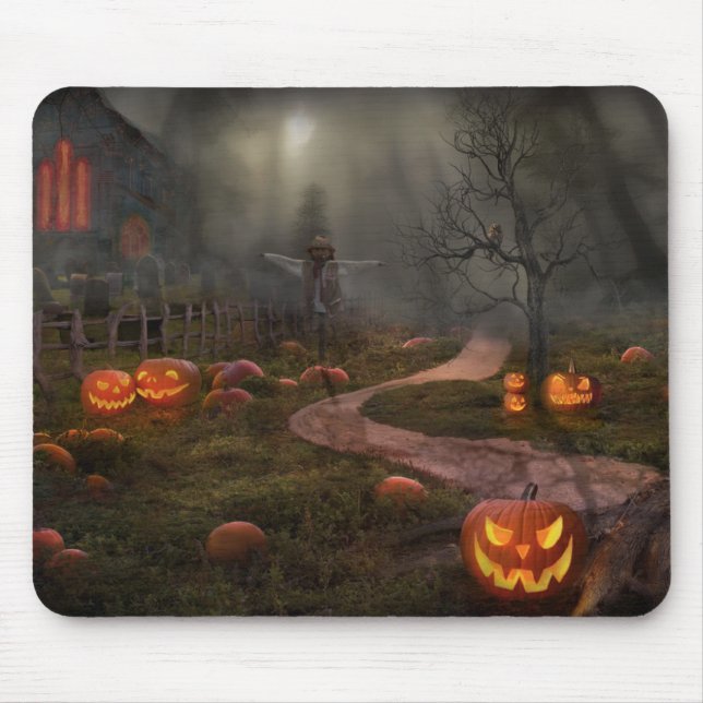 Halloween - Am Vorabend von Halloween Mousepad (Vorne)