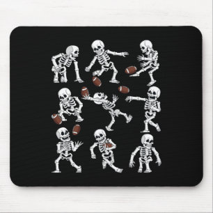 Halloween American Football Skeletts Funny Men Bo Mousepad