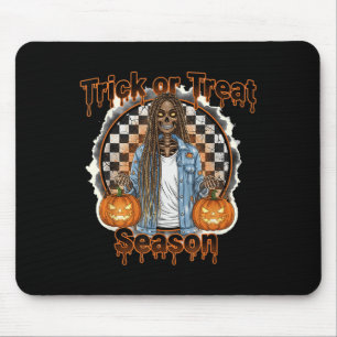 Halloween American Skeleton Season Pumpkin Mousepad