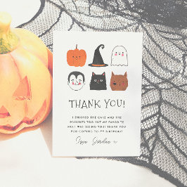 Halloween Amis mignonne Moderne Anniversaire Merci