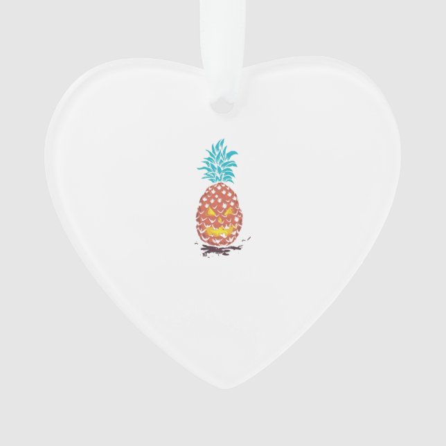 Halloween-Ananas Ornament (Vorderseite)