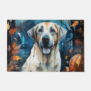Halloween Anatolischer Hirtenhund mit Kürbissen Gr Fußmatte