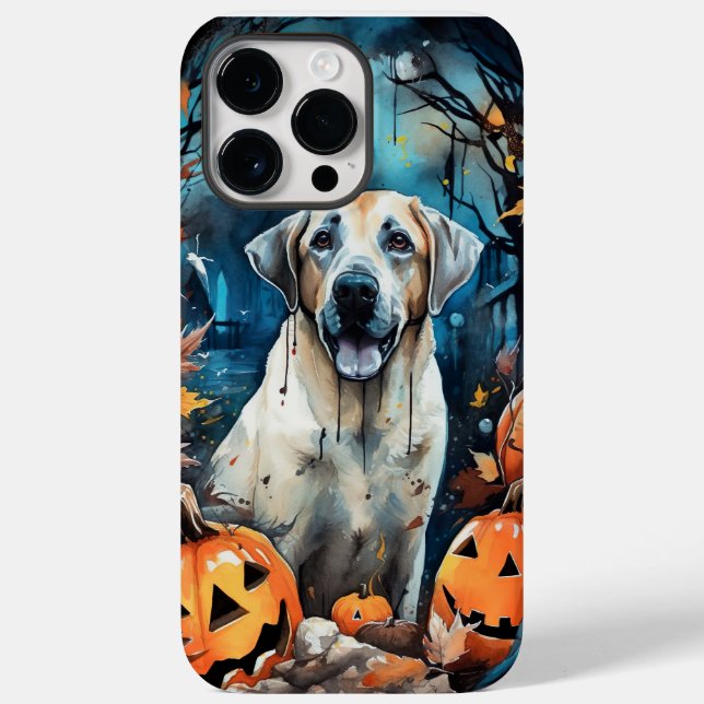 Halloween Anatolischer Schäferhund mit Pumpkins Be Case-Mate iPhone 14 Pro Max Hülle (Rückseite)