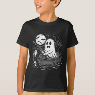 Halloween Angelshirt Gruseliger Geist Fischer Fis T-Shirt