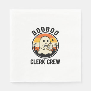 Halloween Angestellter BooBoo Geistermannschaft Vi Serviette