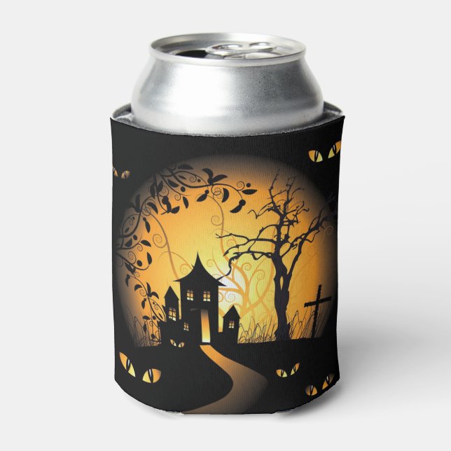Halloween - ängstliche Augen, die dich beobachten Dosenkühler (Kanne Vorderseite)