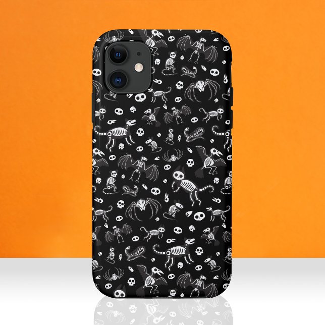 Halloween Animal Bats Hunde Katzen Spinnen Skelett Case-Mate iPhone Hülle (Von Creator hochgeladen)