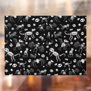 Halloween Animal Bats Hunde Katzen Spinnen Skelett Fensteraufkleber