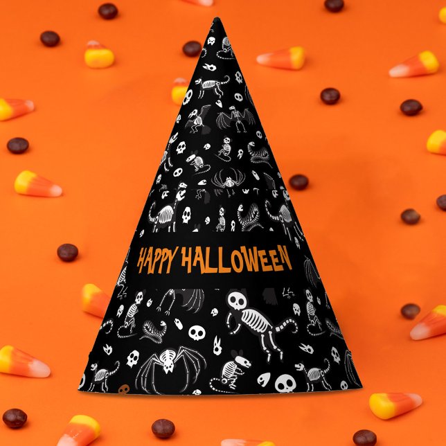 Halloween Animal Bats Hunde Katzen Spinnen Skelett Partyhütchen (Von Creator hochgeladen)