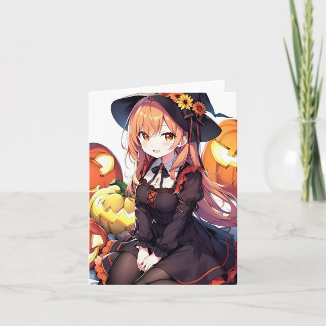 Halloween Anime D Karte (Vorderseite)