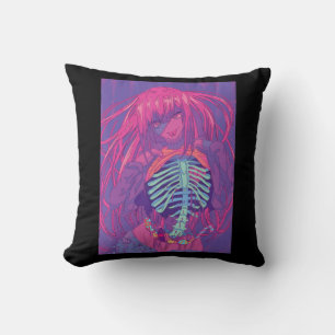 Halloween Anime Spooky Anime Girl Waifu Beängstige Kissen