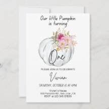 Halloween Anniversaire Invitation Citrouille Invit