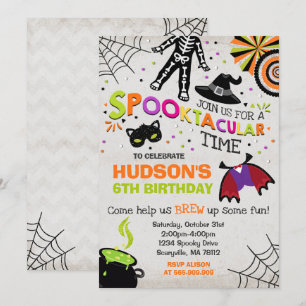 Halloween Anniversaire Invitation Spooktacular Par