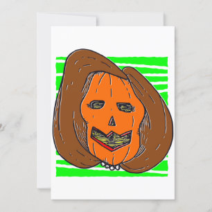 Halloween Anti Nancy Pelosi Kürbis Monster Einladung