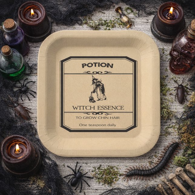 Halloween Apotheke Hexen-Essenz Pappteller (Von Creator hochgeladen)