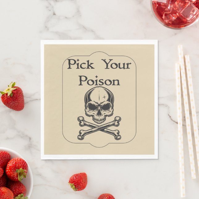 Halloween Apotheke Wähle Dein Gift Serviette (Beispiel)