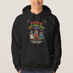 Halloween-Apotheken-Zaubertrank-Crew Hoodie