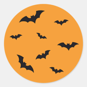 Halloween-Aufkleber für klassische Flechtboote Runder Aufkleber