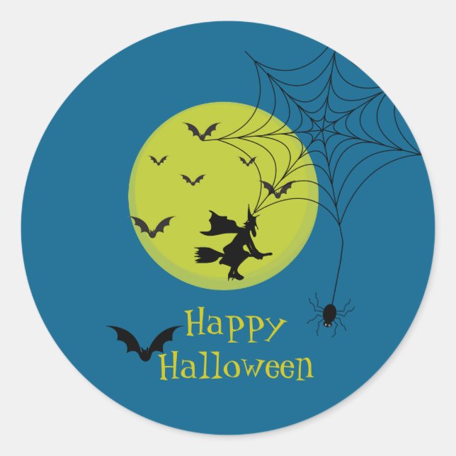 Halloween-Aufkleber Runder Aufkleber (Vorderseite)