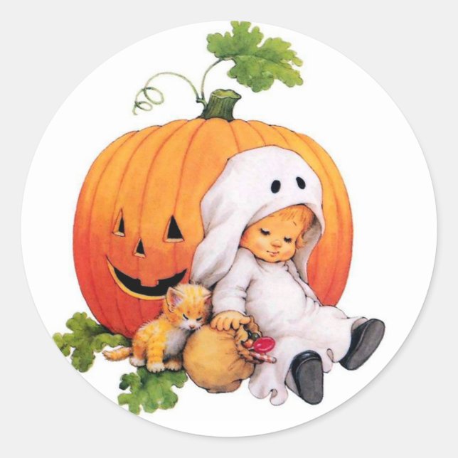 Halloween-Aufkleber Runder Aufkleber (Vorderseite)