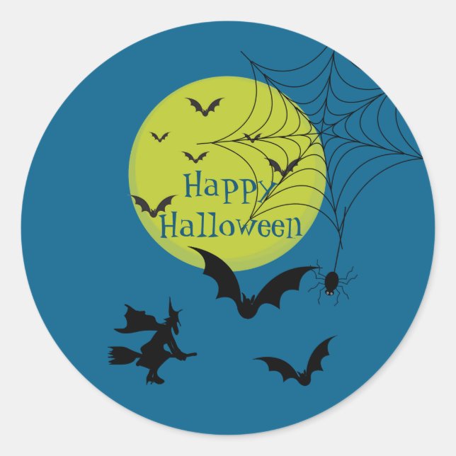 Halloween-Aufkleber Runder Aufkleber (Vorderseite)
