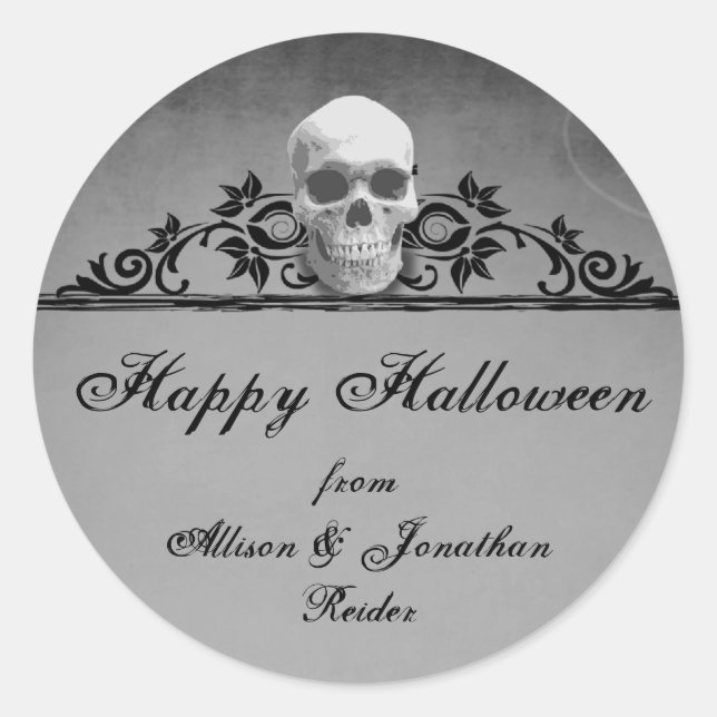 Halloween-Aufkleber Runder Aufkleber (Vorderseite)