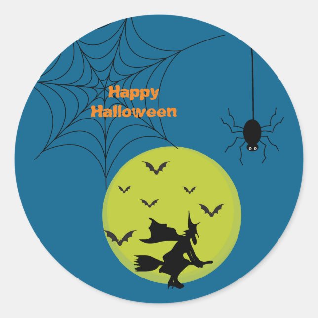 Halloween-Aufkleber Runder Aufkleber (Vorderseite)