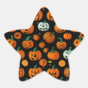 Halloween-Aufkleber Stern-Aufkleber