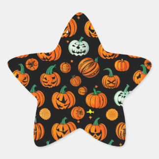 Halloween-Aufkleber Stern-Aufkleber