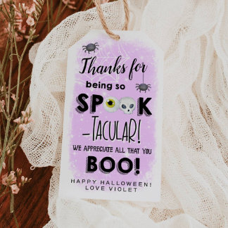 Halloween-Aufwertung Spooktacular Geschenktasten Geschenkanhänger