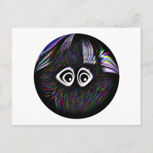 Halloween-Augen in Farbe Postkarte