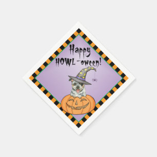 Halloween Australischer Rinderhund Serviette
