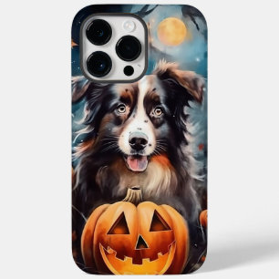 Halloween Australischer Schäferhund mit Pumpkins B Case-Mate iPhone 14 Pro Max Hülle