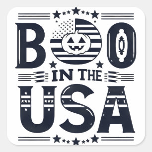 Halloween-Authentizität in Amerika Quadratischer Aufkleber